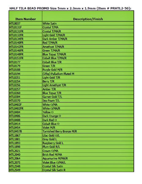 50 Gram Half Tila Bead 2 Promotion Page 1