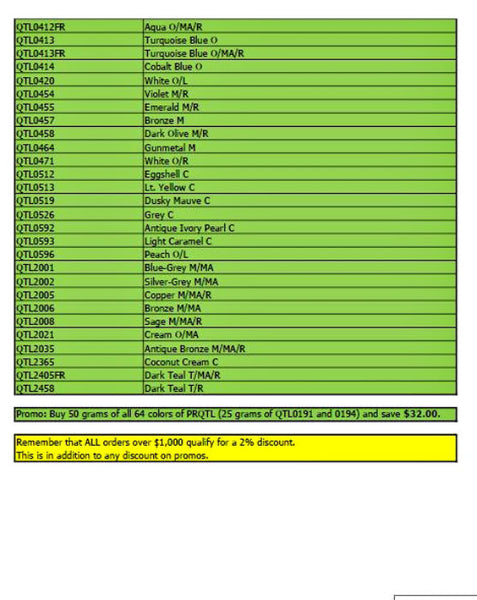 Quarter Tila Bead Promotion Page 2